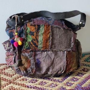 Huge Free People Patchwork Purse